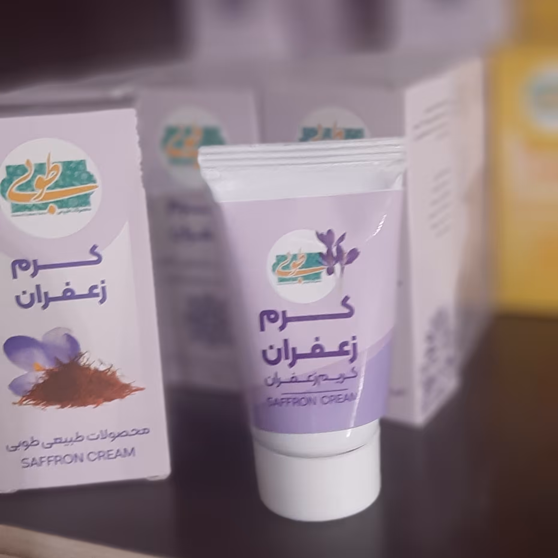 کرم زعفران تیوپی 40 گرمی دست ساز طوبی 