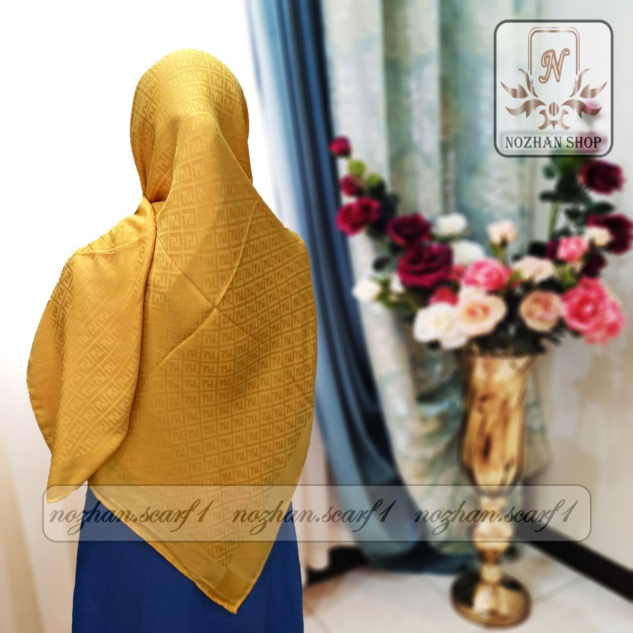روسری نخی ویسکوز کد(279c)