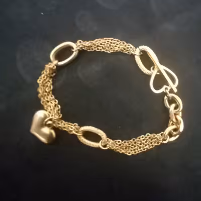 دستبند قفل تی استیل رنگ ثابت