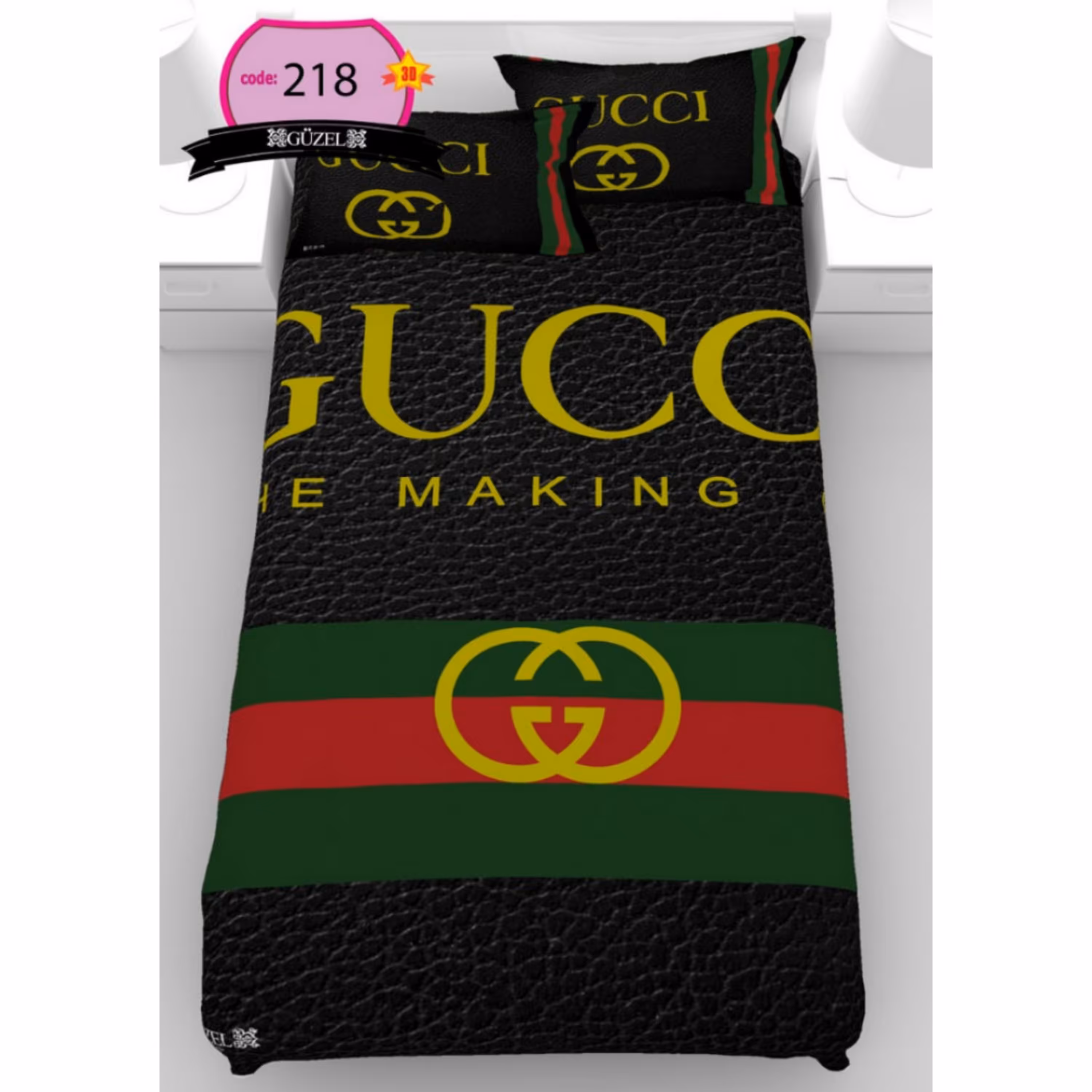 روتختی تک نفره سه بعدی برند گوزل -5 تکه -کد218