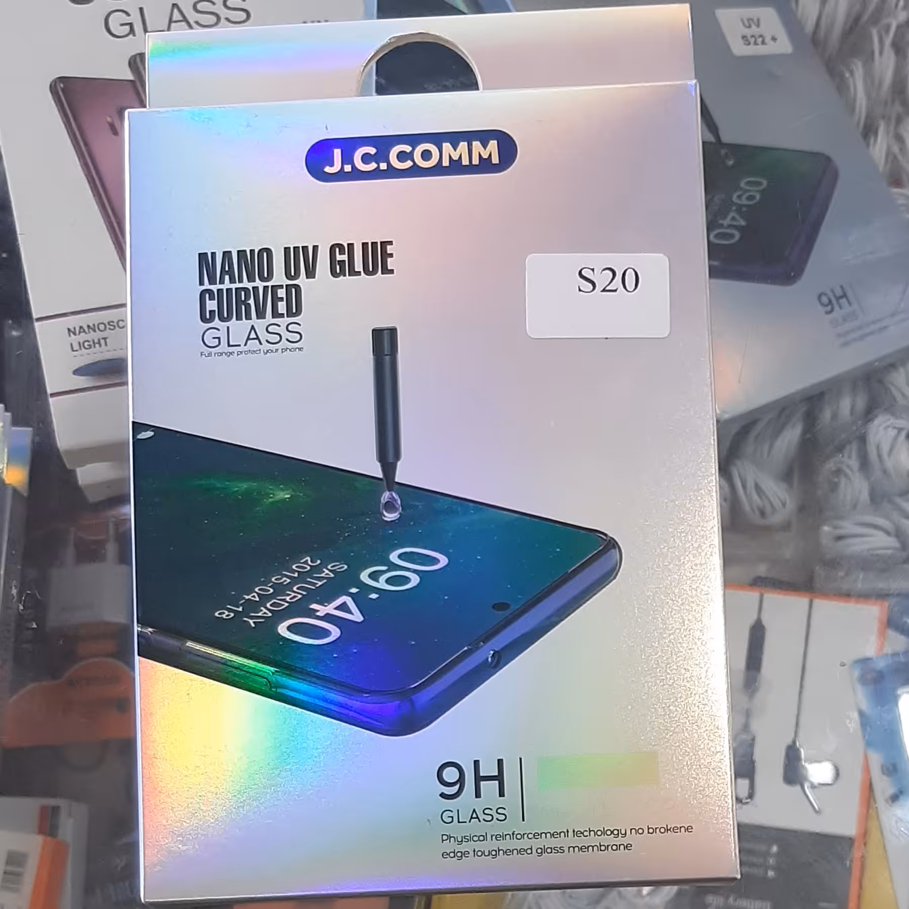 لیبل و محافظ صفحه نمایش UV مخصوص گوشی  s20سامسونگ