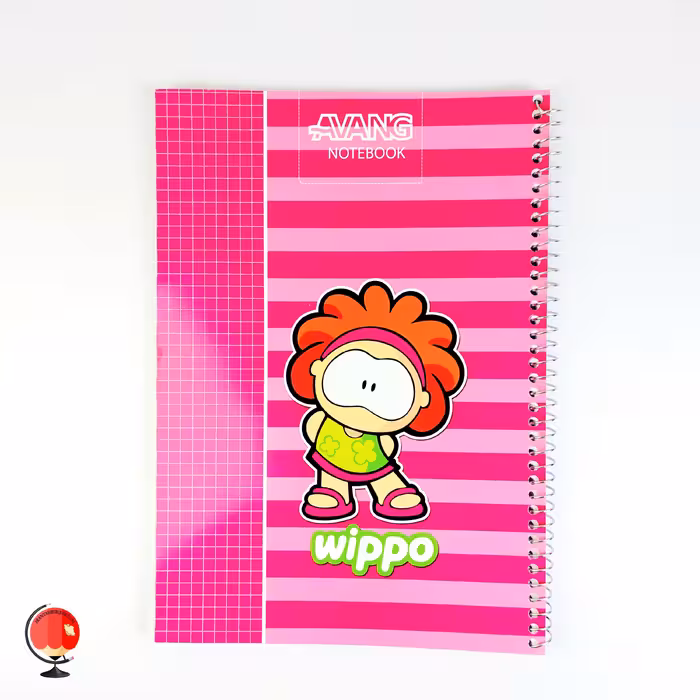 دفتر فنری شطرنجی 1 سانت 50 برگ آونگ صورتی کد 3362