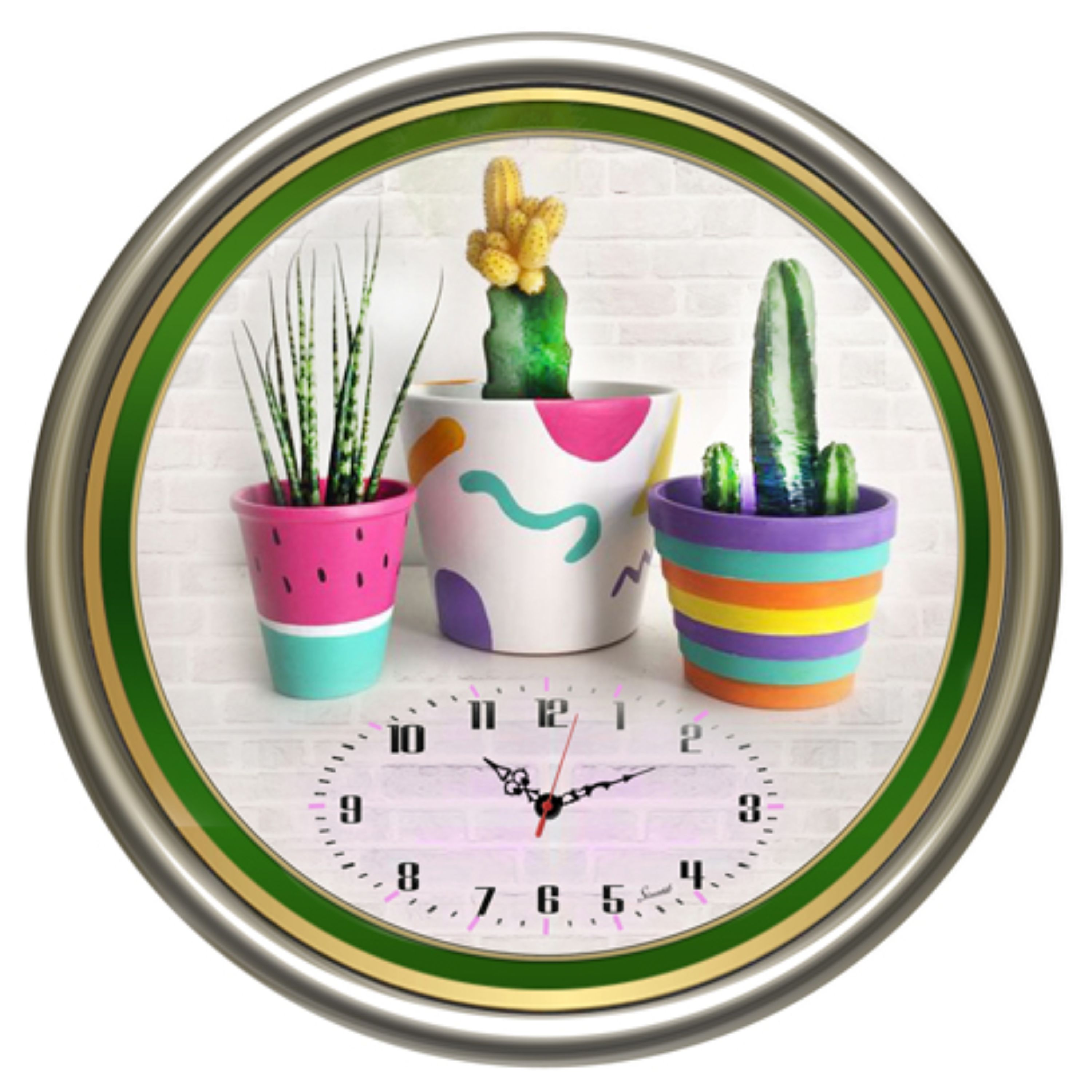 ساعت رومیزی طرح کاکتوس کد 164