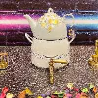 کتری و قوری شیر دار رنگی برند ROHAM
