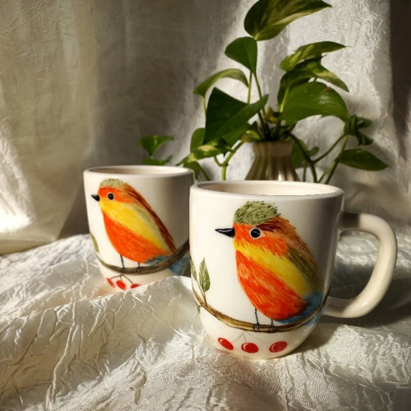 ماگ طرح پرنده ( فروش عمده)