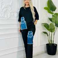 ست تیکه دوزی لی بهار لاکرا پنبه