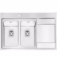 سینک ظرفشویی 2070 توکار ایلیا استیل