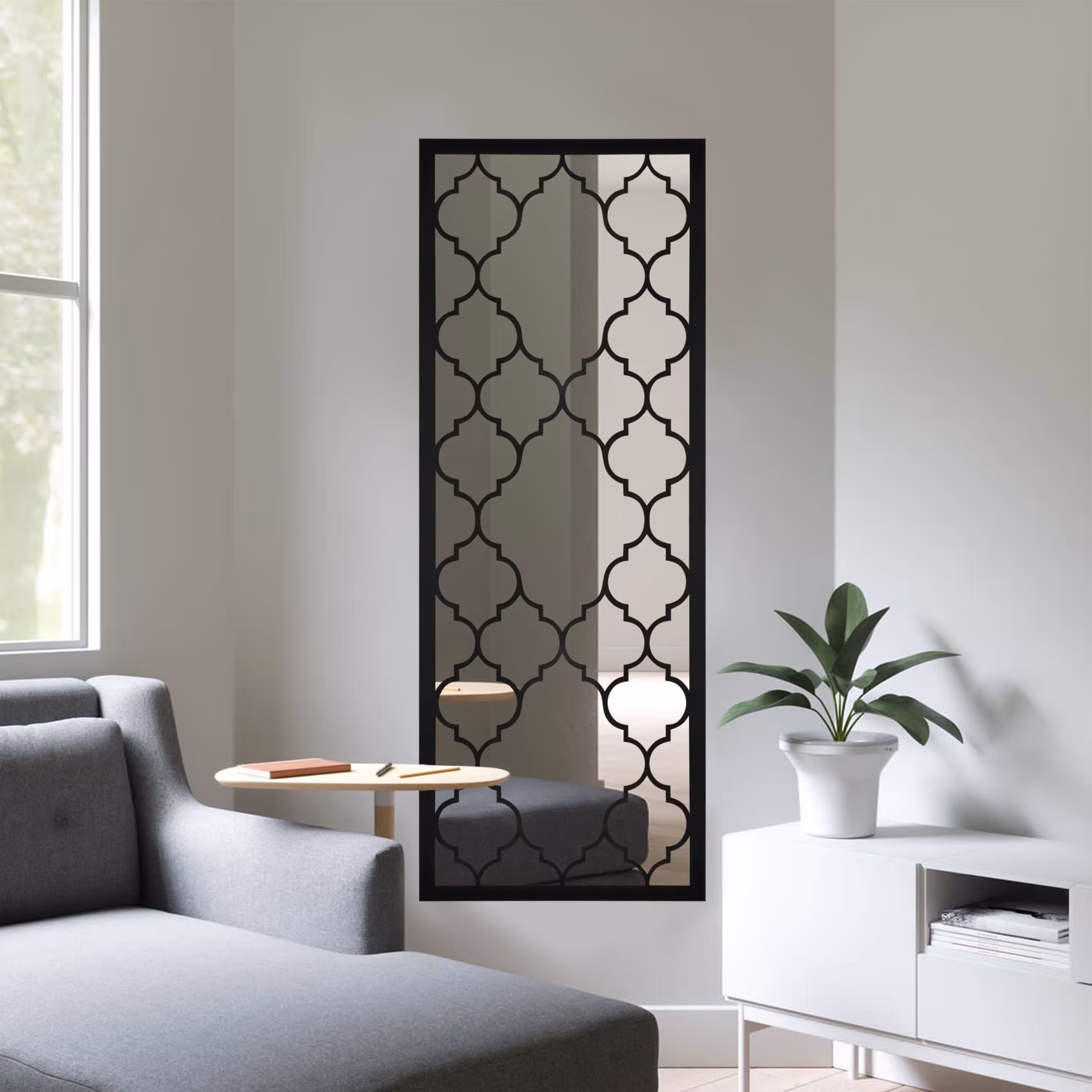 آینه نیم  قد الف مدل ستایش