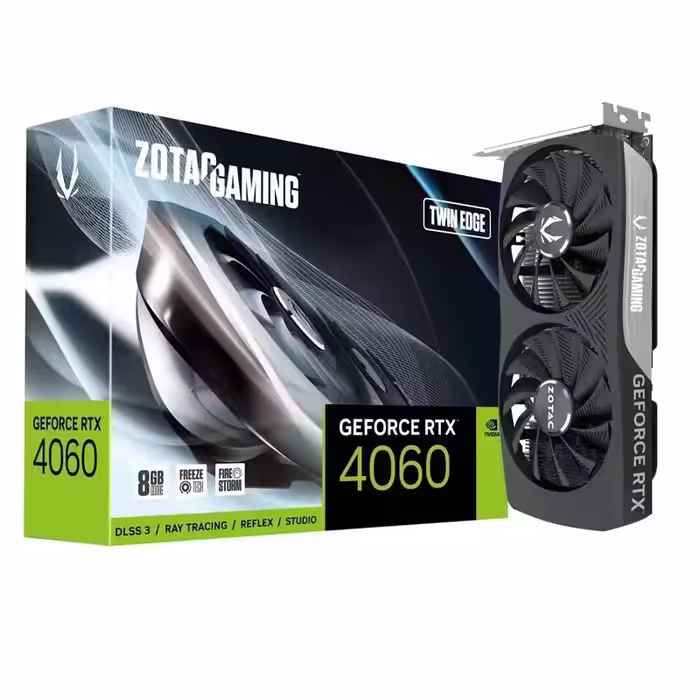 کارت گرافیک زوتک مدل Geforce RTX 4060 Twin Edge ظرفیت 8 گیگابایت