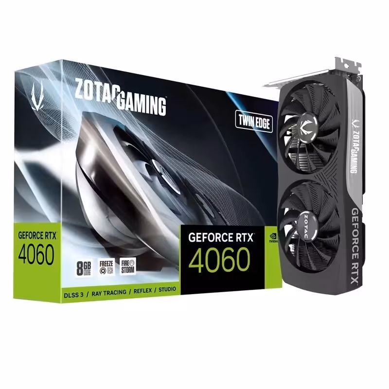 کارت گرافیک زوتک مدل Geforce RTX 4060 Twin Edge ظرفیت 8 گیگابایت