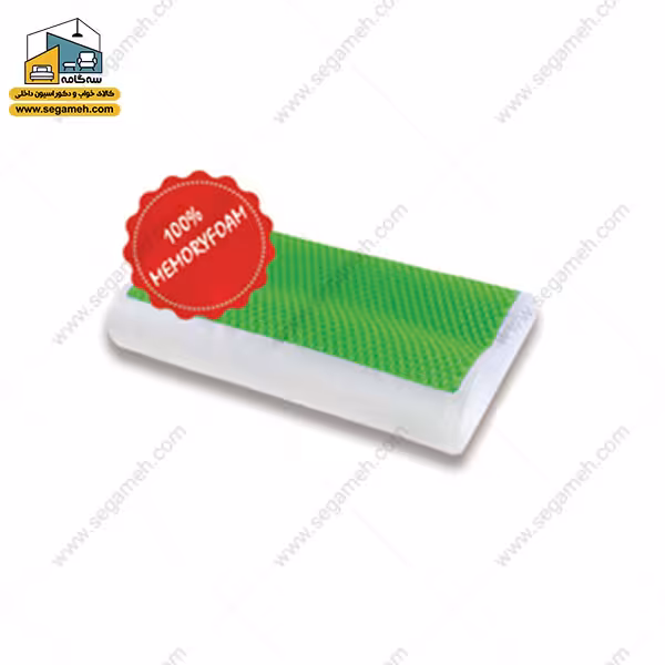 بالش طبی مموری فوم موجدار رایا با ژل خنک کننده سایز XL - فروشگاه سه گامه