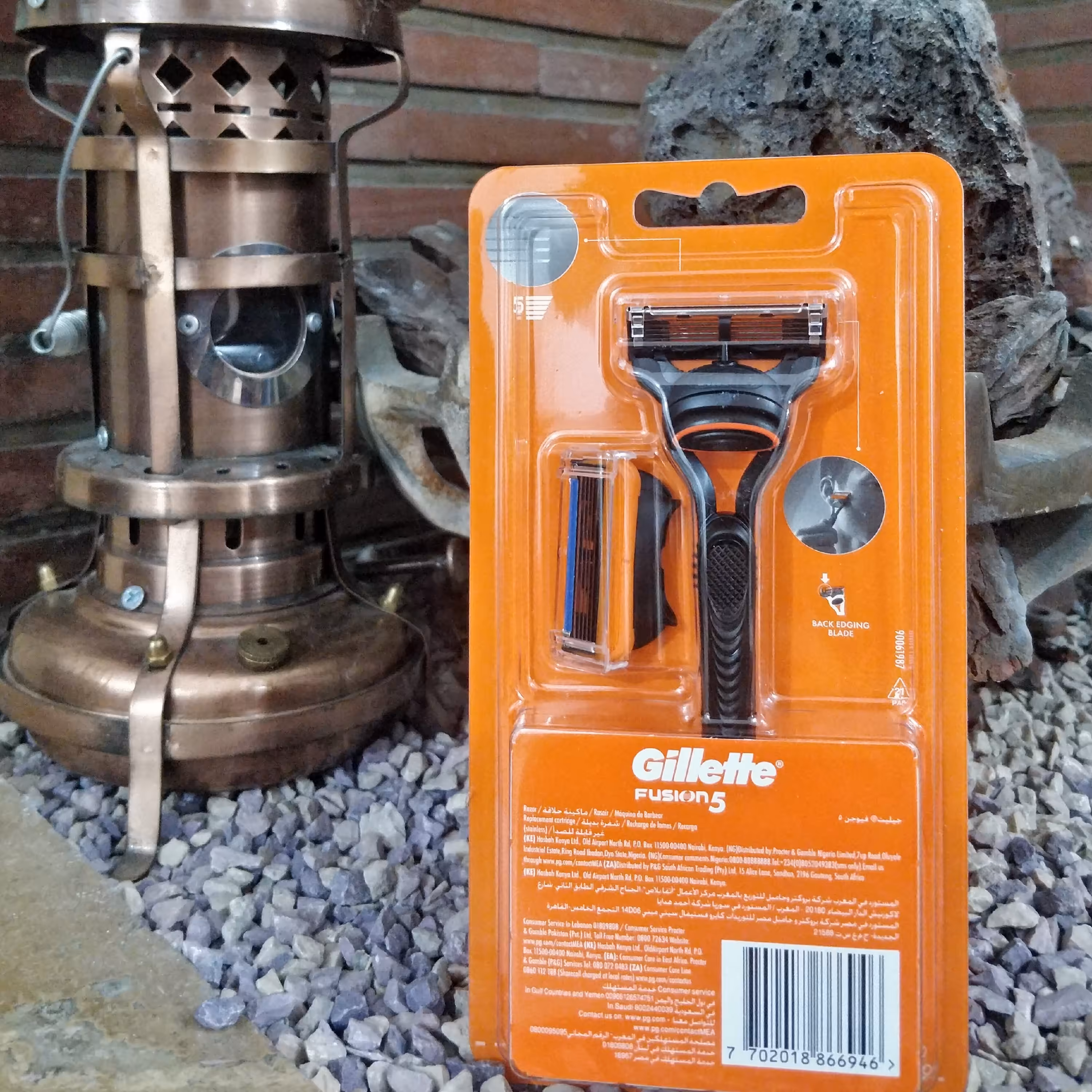 ژیلت فیوژن پنج لبه دو یدک 