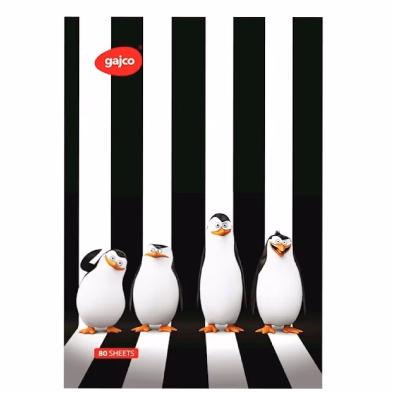 دفتر 80 برگ گاجکو طرح پنگوئن ماداگاسکار با رایحه شکلات