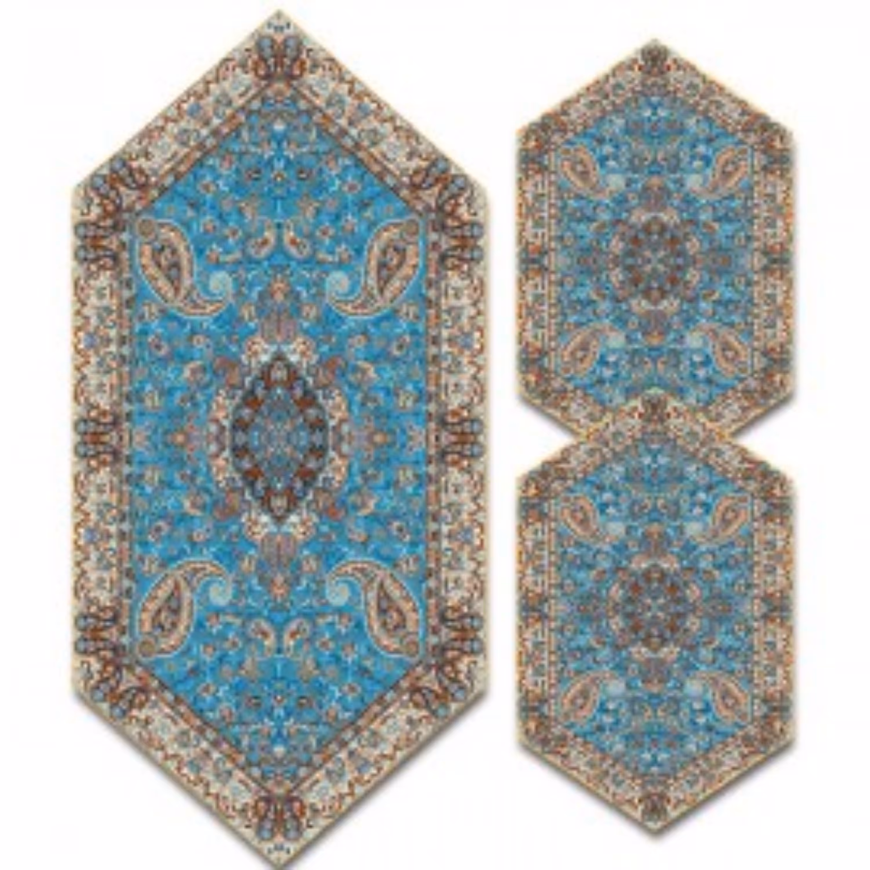 رانر سه تکه ترمه حسینی یزد