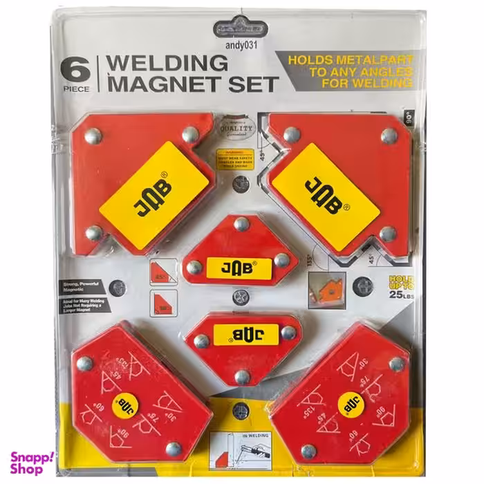 گونیا جوشکاری جاب مدل JB-MAGNET 6 مجموعه 6 عددی