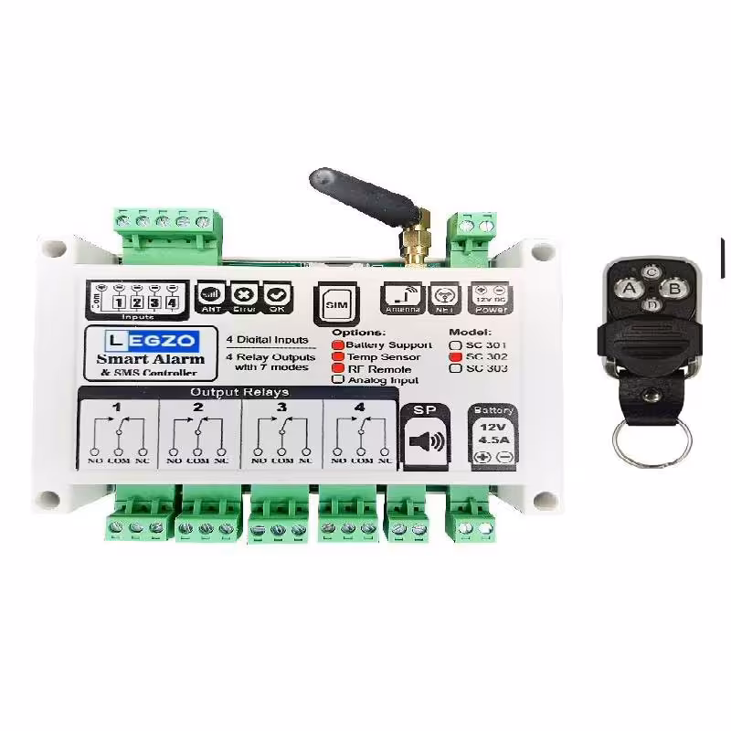 دستگاه دزدگیر و SMS کنترلر هوشمند  مدل 302