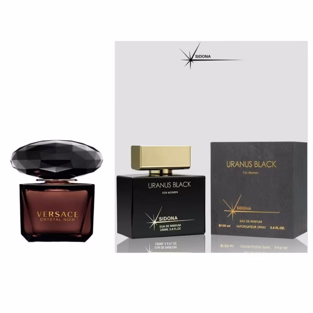 عطر ادکلن اورانوس بلک زنانه رایحه ورساچه کریستال نویر مهزیار (100 میل سیدونا)