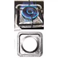 فویل قالبی اجاق گاز مربع 10 عددی | amazonchi