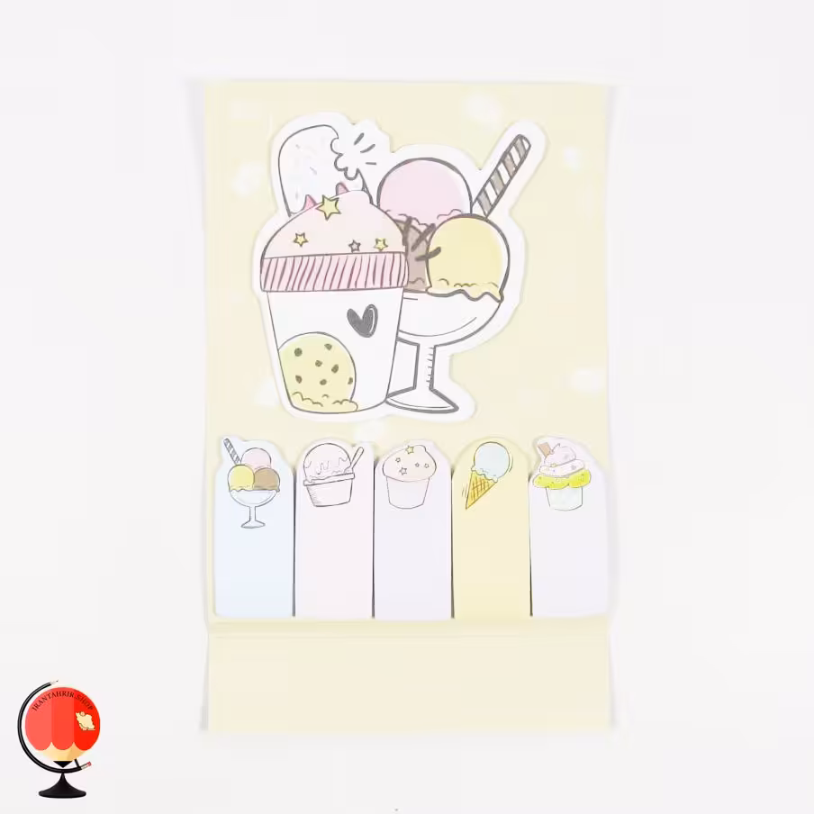 استیک نوت فانتزی طرح بستنی