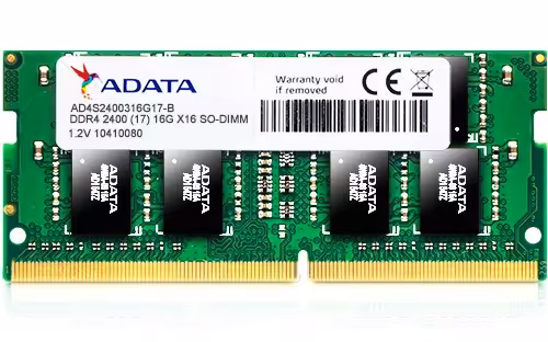 رم لپ تاپ ای دیتا با فرکانس 2400 مگاهرتز و حافظه 16 گیگابایت