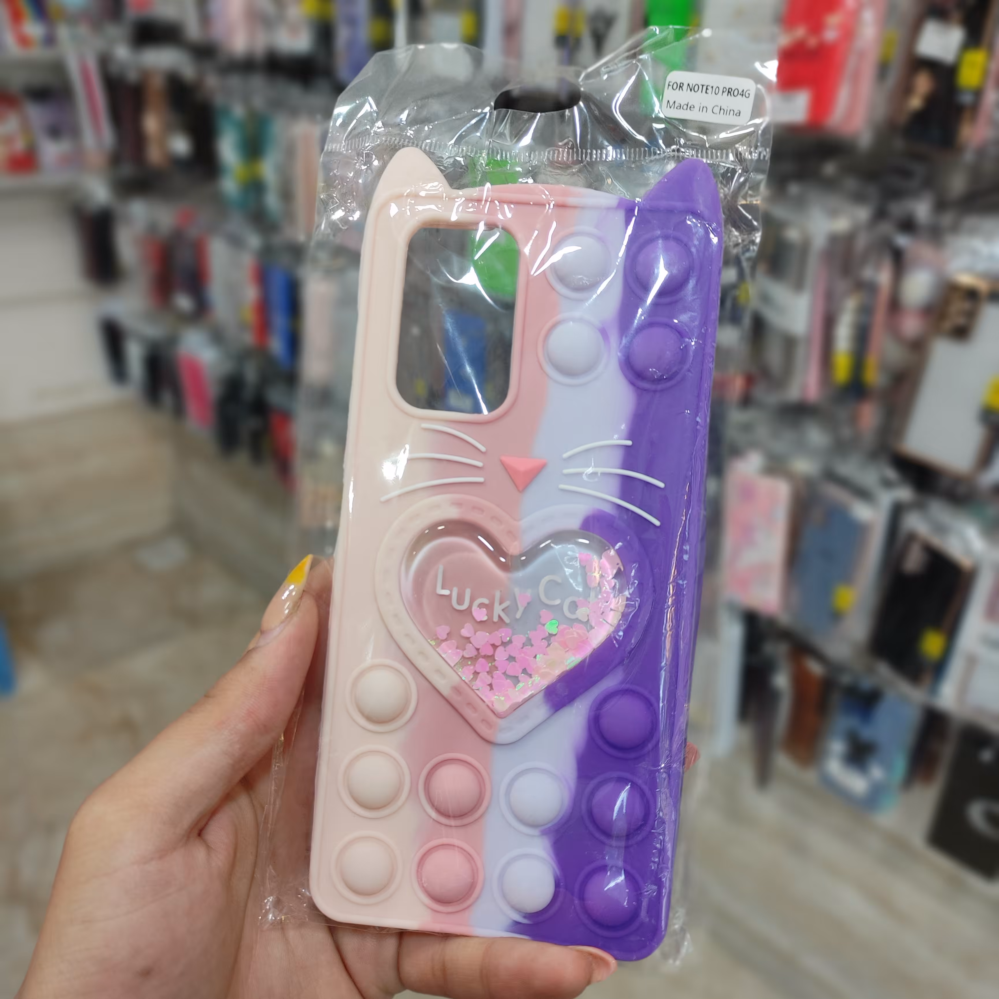 قاب گوشی note 10 pro قاب گوشی نوت 10 پرو قاب گوشی دخترانه فانتزی پاپت اکواریومی