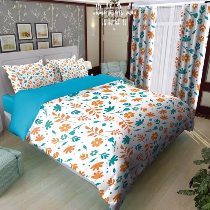 سرویس روتختی 2 نفره تنسل چاپی برندترک لند(Turk Land) rs 109
