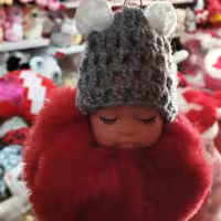 جاکلیدی جاسوئیچی 8 سانتی عروسک نوزاد