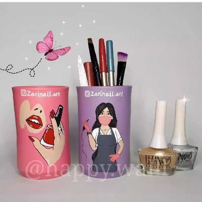 جاقلمی ناخنکار جاقلمی سفالی طرح ناخن کار