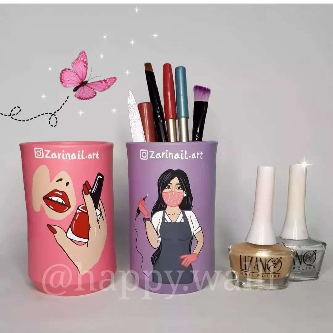 جاقلمی ناخنکار جاقلمی سفالی طرح ناخن کار