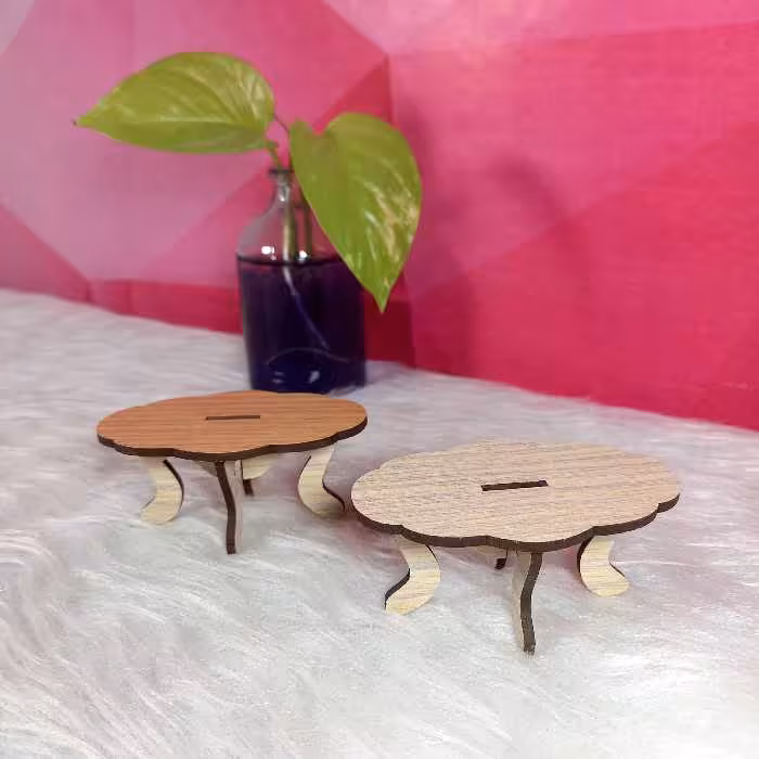 ماکت میز متوسط کد 10-ماکت میز چوبی-ماکت صندلی-ماکت چوبی-ماکت معماری-ماکت گلدونه