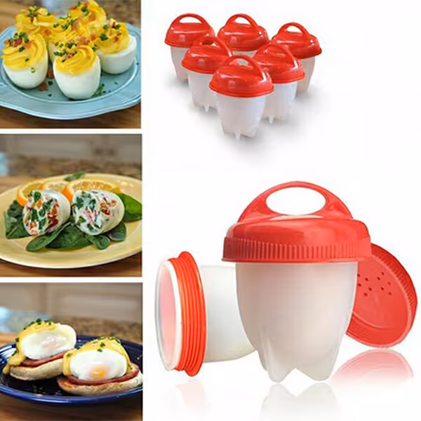 پکیج 6 عددی قالب سیلیکونی تخم مرغ پز 