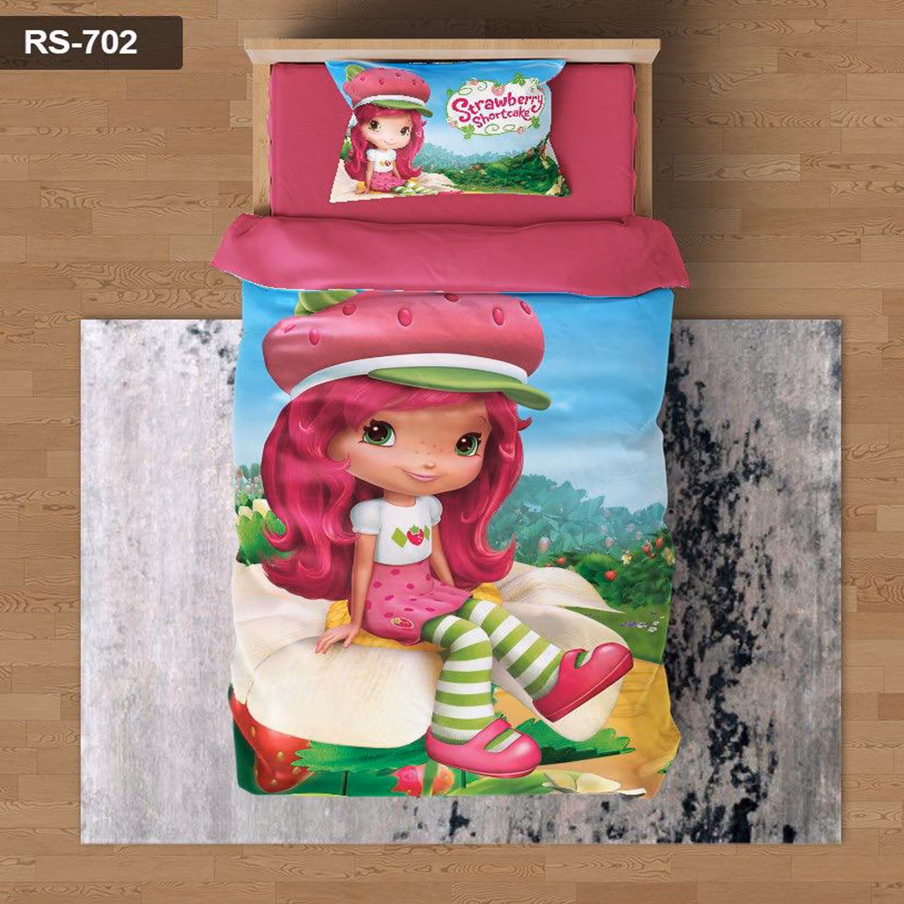 سرویس روتختی 1 نفره تنسل چاپی برندترک لند (Turk Land)  کد rs 702