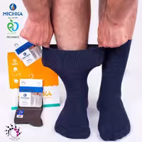 جوراب مردانه دیابتی میچکا مدل نانو بسته 3 عددی 