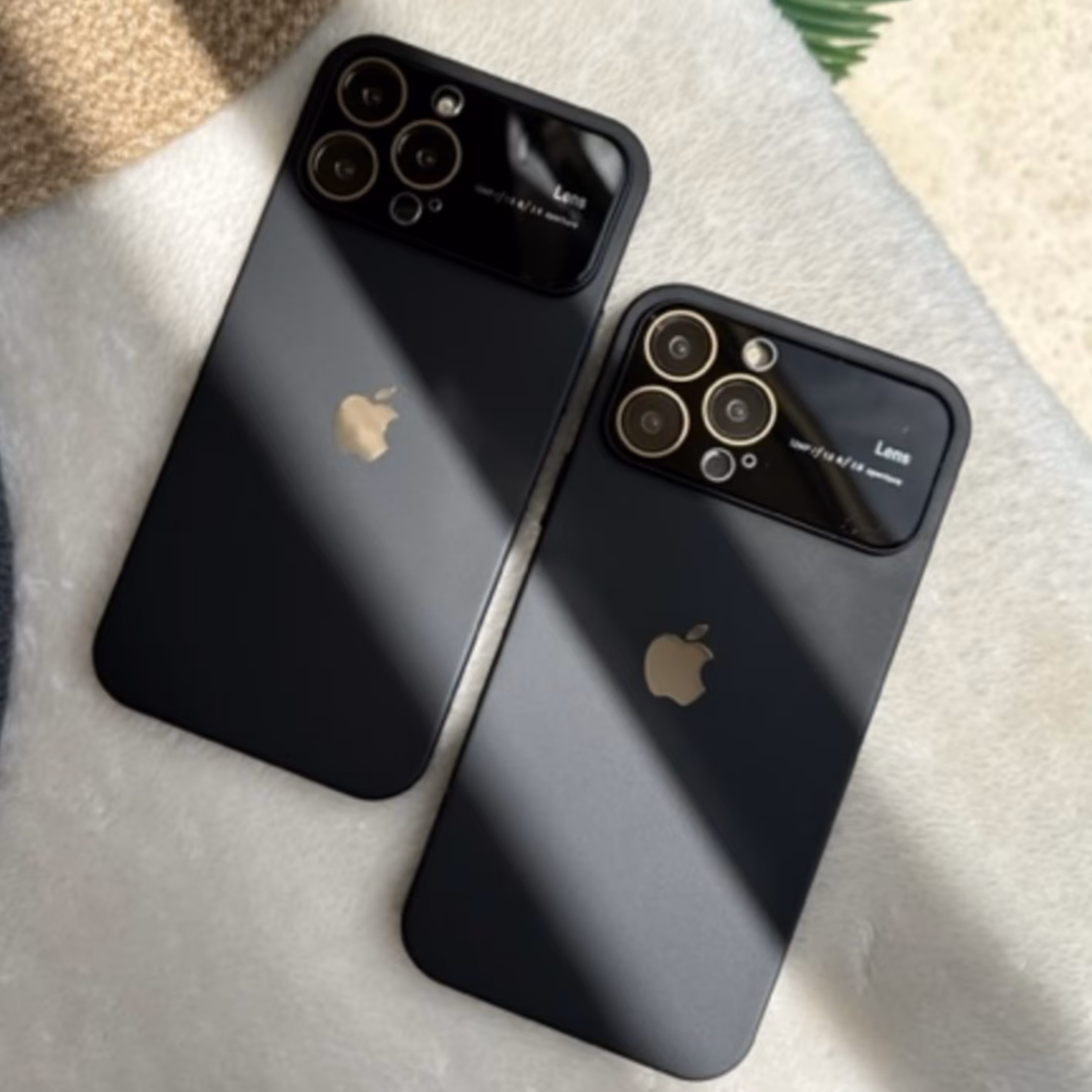 قاب گوشی Matte black pc lens برای آیفون 12 و 12 پرومکس و 14 پرو