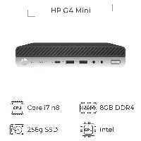 مینی کیس استوک HP 600 800 G4 Tiny پردازنده i7 نسل 8