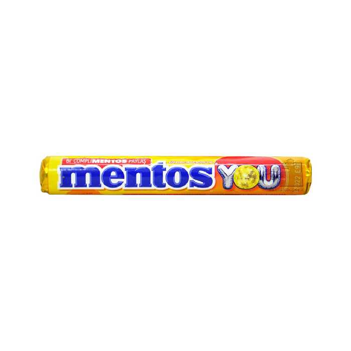 دراژه موز و توت فرنگی 37 گرم منتوس - mentos