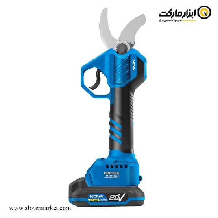 قیچی باغبانی شارژی نووا 20 ولت براشلس مدل 7750