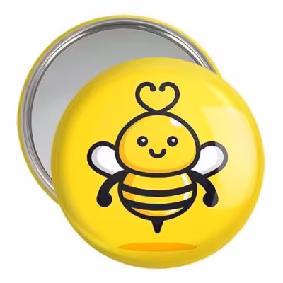 آینه جیبی خندالو مدل حیوانات بامزه زنبور کد 28203