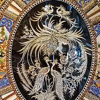 تابلو قلمزنی بیضی شکل