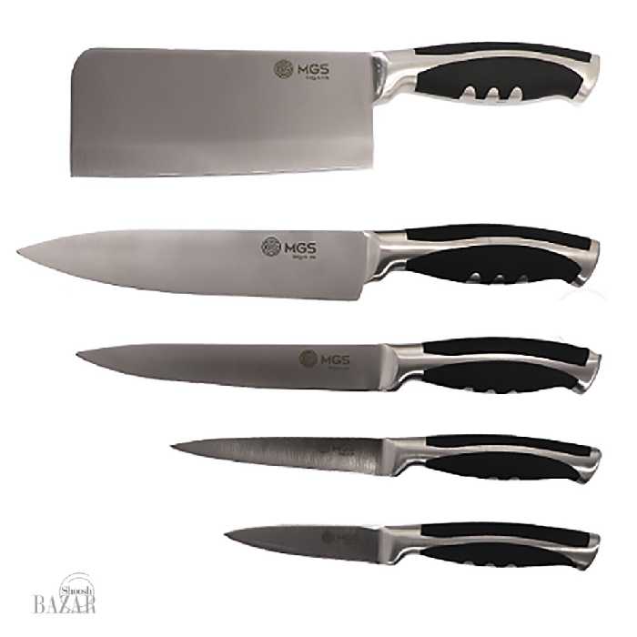 سرویس کارد آشپزخانه 9 پارچه ام جی اس مدل S-K6005-T9(A3D)