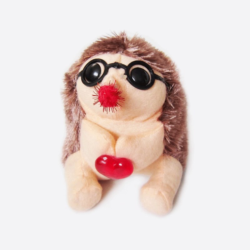 عروسک جوجه تیغی قهوه ای