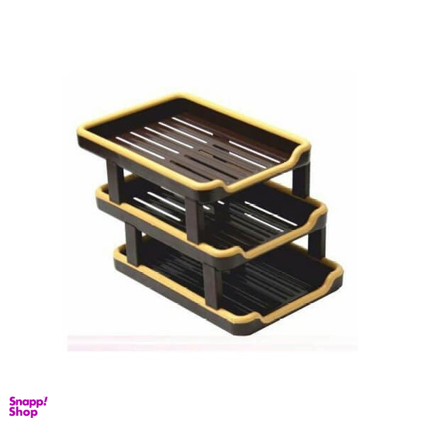کازیه پلاستیکی 3 طبقه طوسی