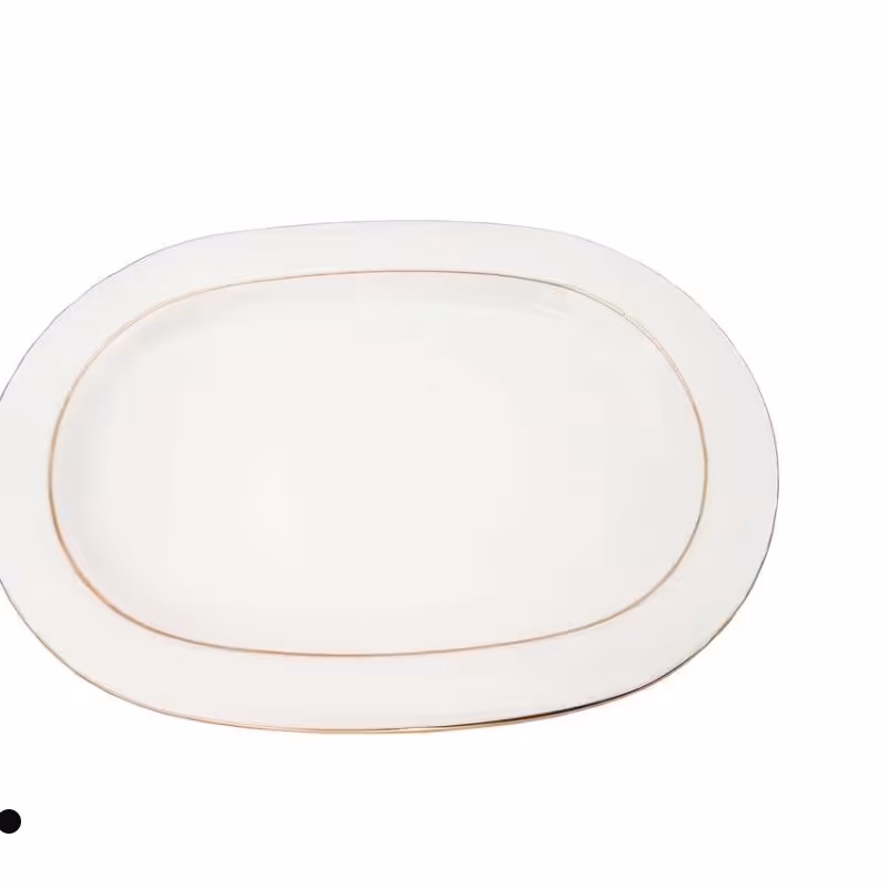 دیس چینی دوخط طلا  سایز 30