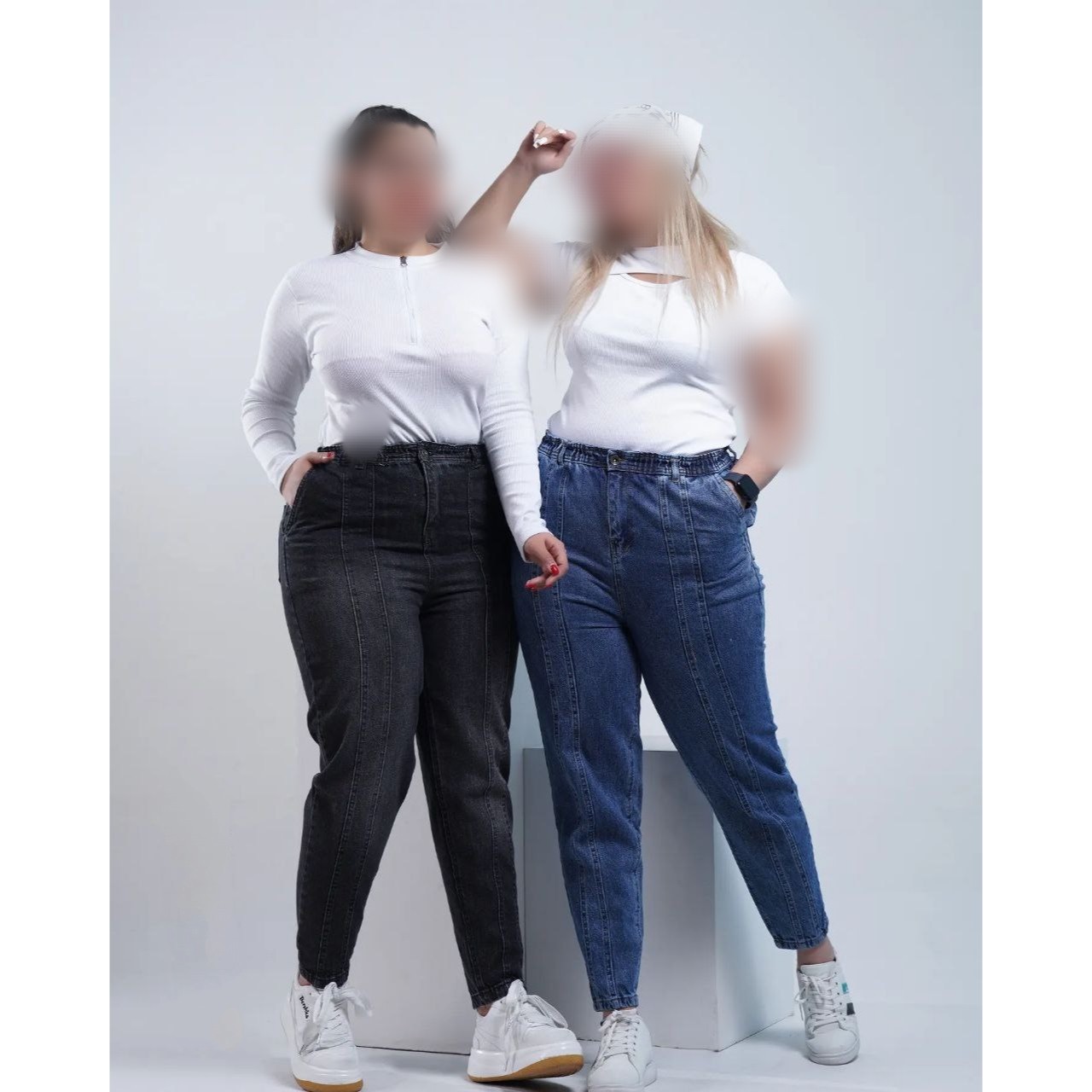 شلوار جین مام استایل سایز بزرگ