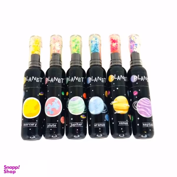 ماژیک علامت طرح کهکشان چند رنگ بسته 6 عددی