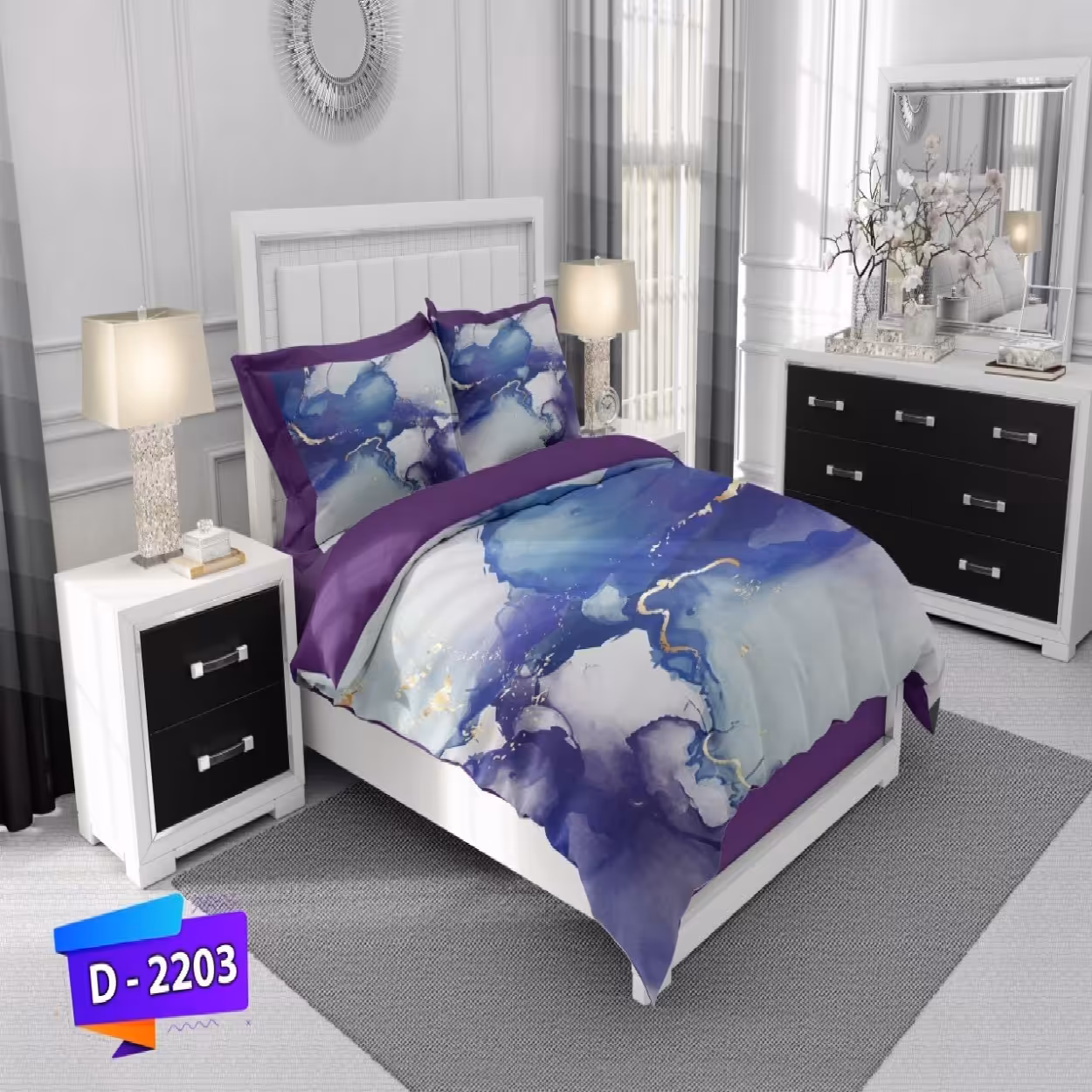 سرویس روتختی لمان کد 2203 دونفره 6 تکه