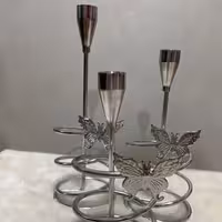 جا شمعی نقره ای 