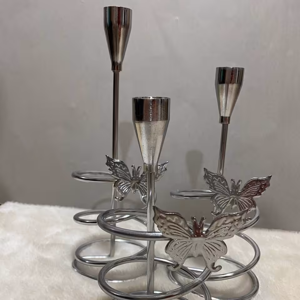 جا شمعی نقره ای 