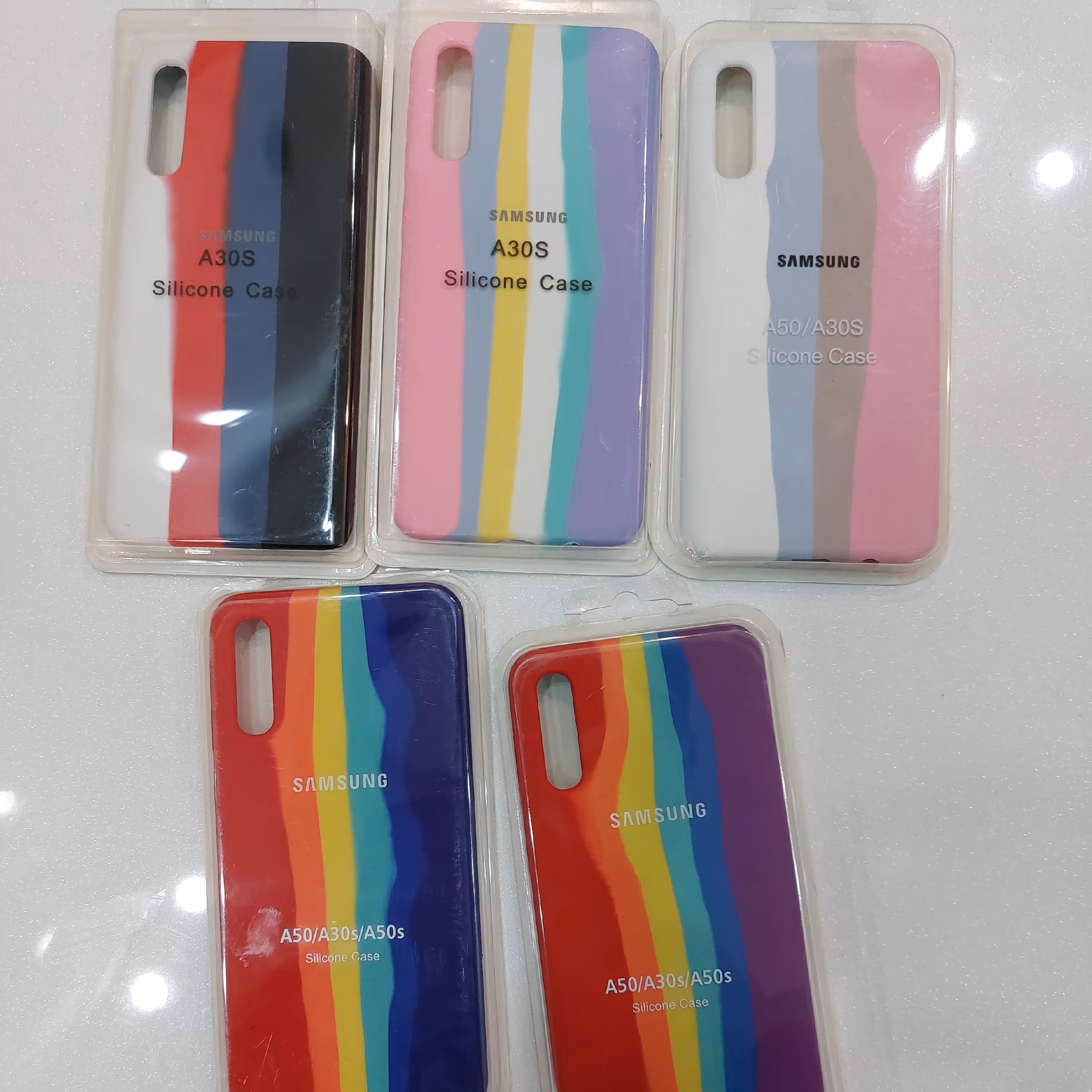 گارد و قاب سیلیکونی آبرنگی اورجینال پاک کنی مناسب برای گوشی A50/A30s