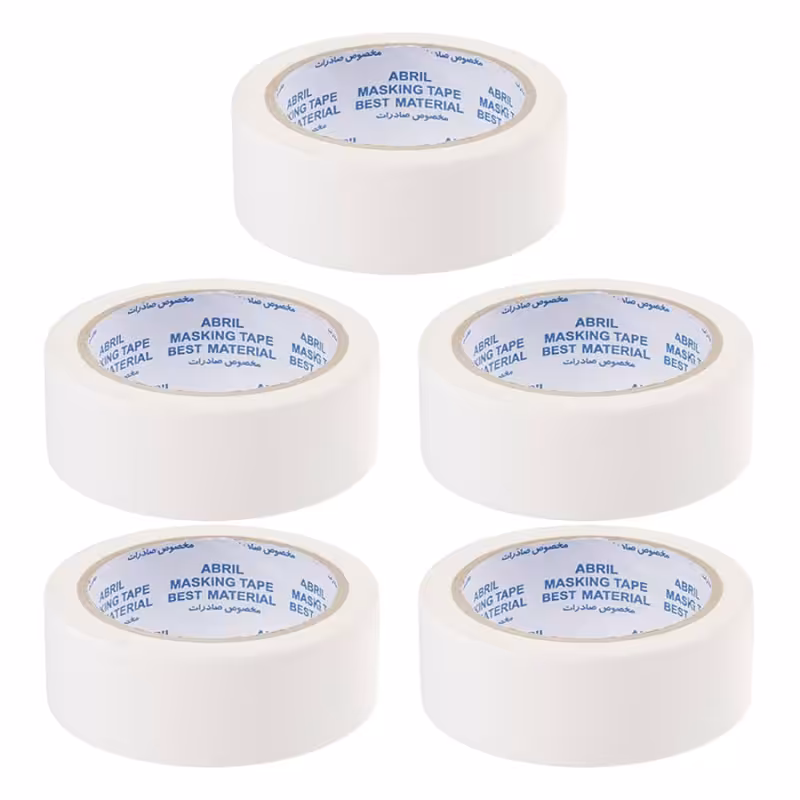 چسب کاغذی آبریل مدل (16 یارد) با پهنای 5 سانتی متر (درجه یک) بسته 1 عددی (تخفیف ویژه)